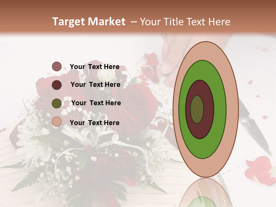 Cake Bouquet Man PowerPoint Template