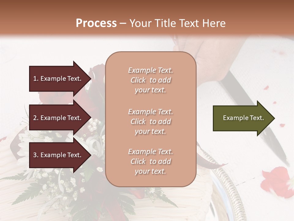 Cake Bouquet Man PowerPoint Template