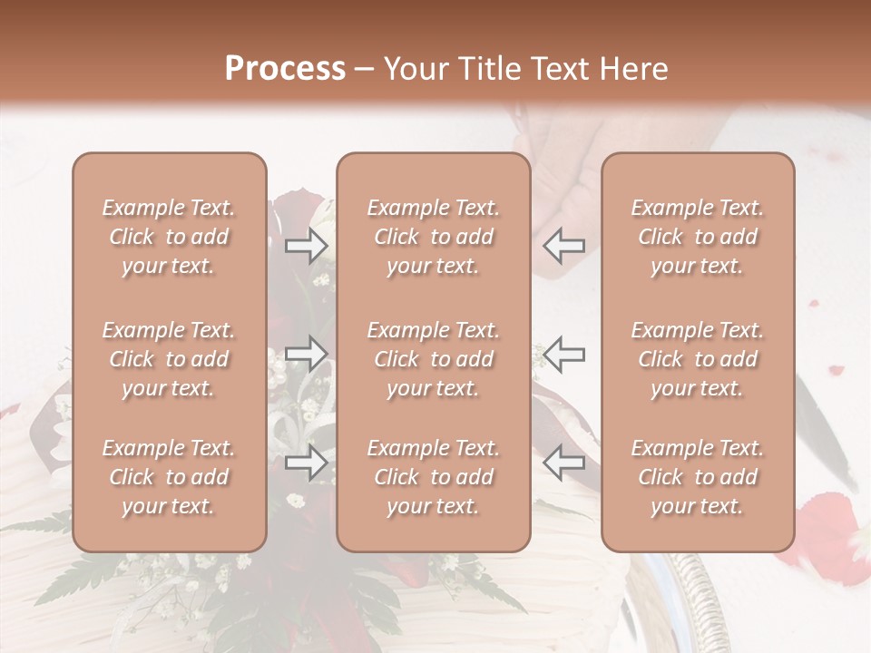 Cake Bouquet Man PowerPoint Template
