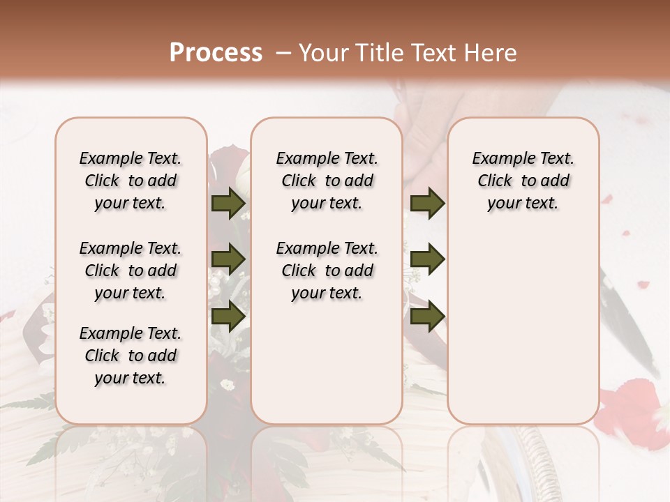 Cake Bouquet Man PowerPoint Template