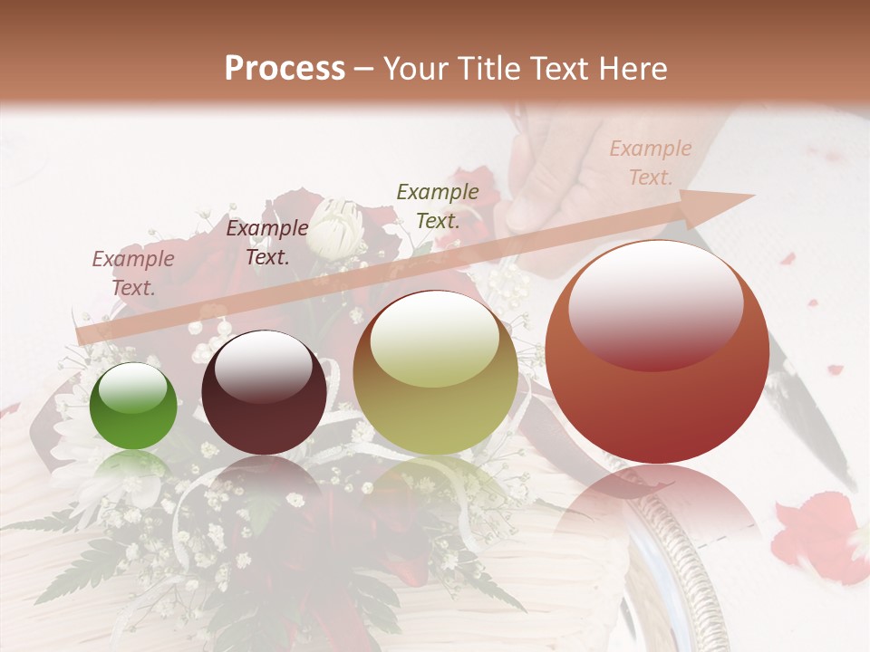 Cake Bouquet Man PowerPoint Template