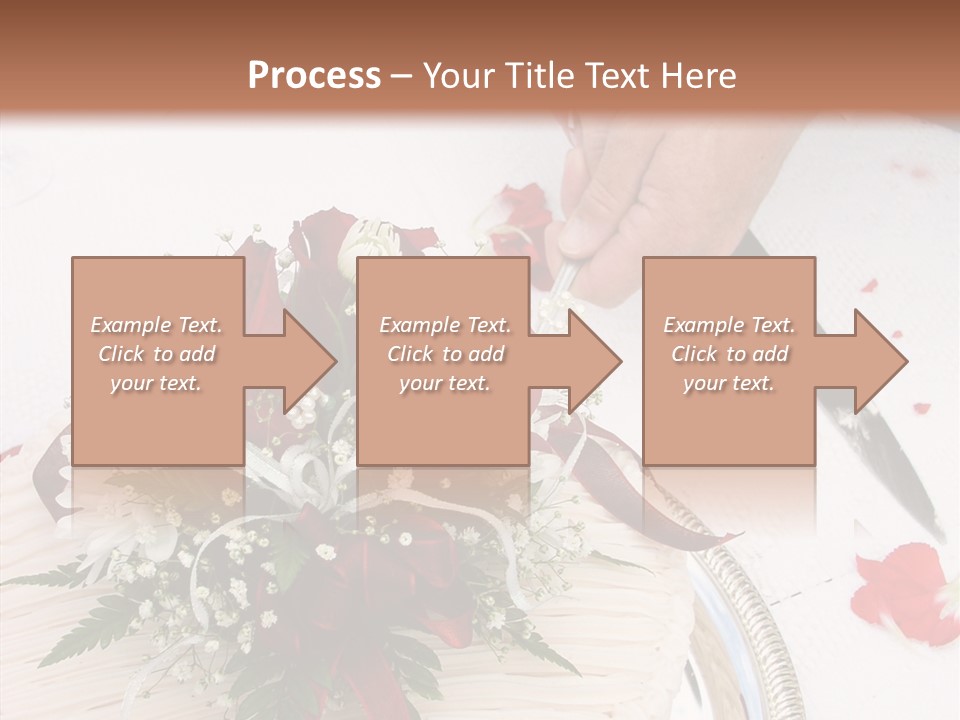 Cake Bouquet Man PowerPoint Template