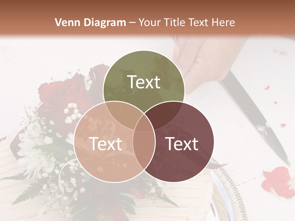 Cake Bouquet Man PowerPoint Template