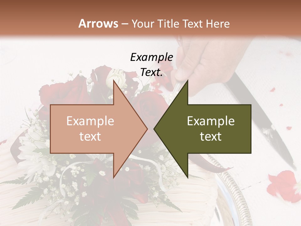 Cake Bouquet Man PowerPoint Template