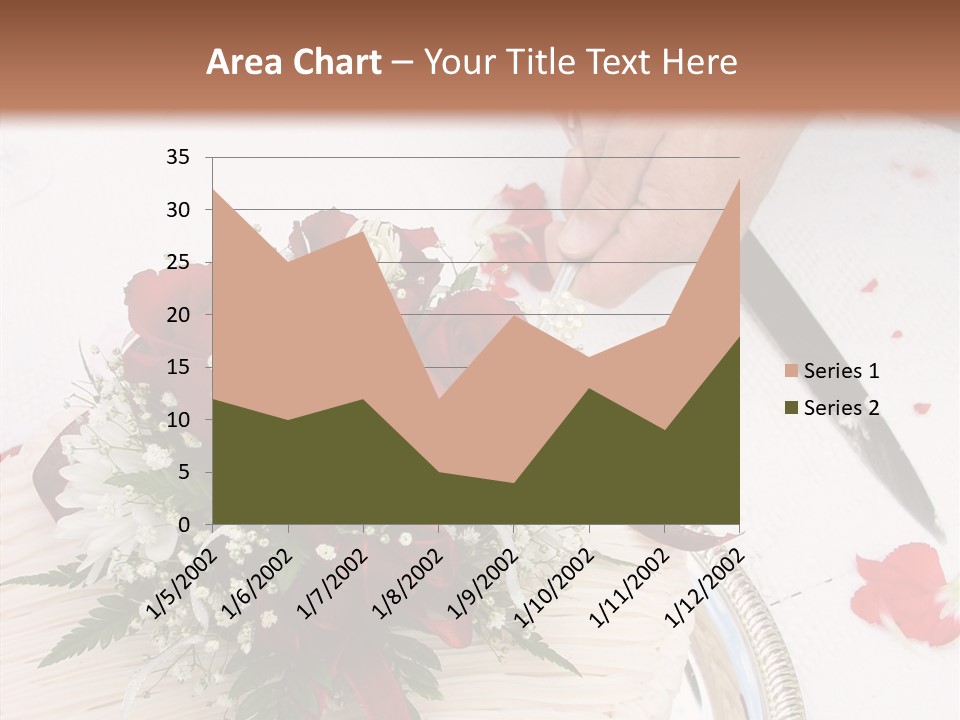 Cake Bouquet Man PowerPoint Template