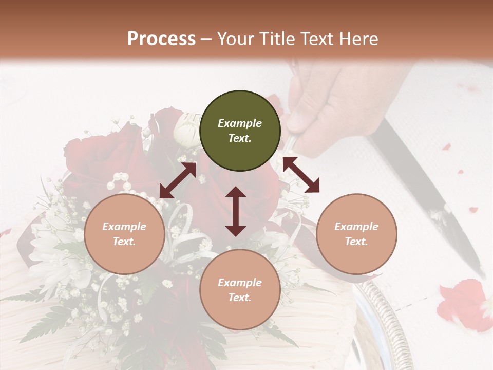 Cake Bouquet Man PowerPoint Template