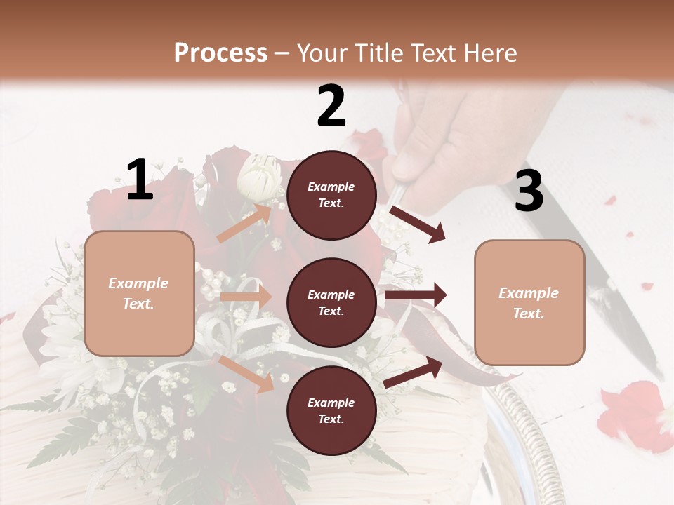 Cake Bouquet Man PowerPoint Template