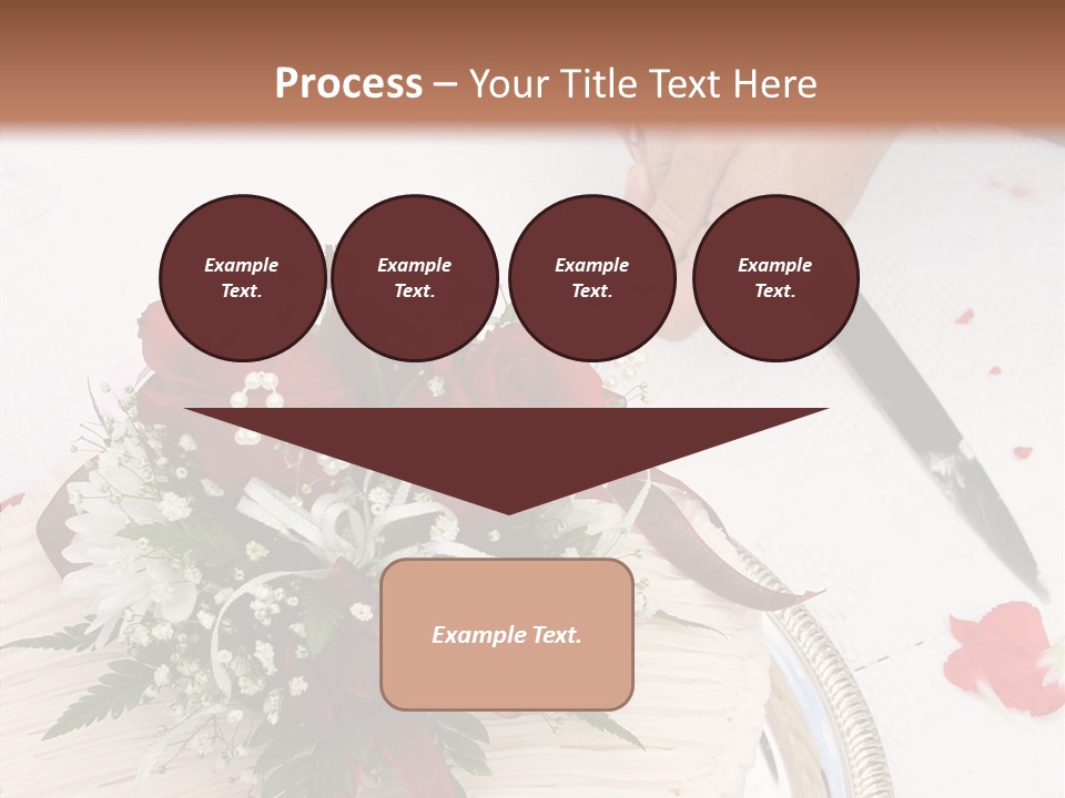 Cake Bouquet Man PowerPoint Template