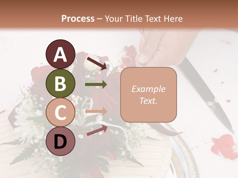 Cake Bouquet Man PowerPoint Template