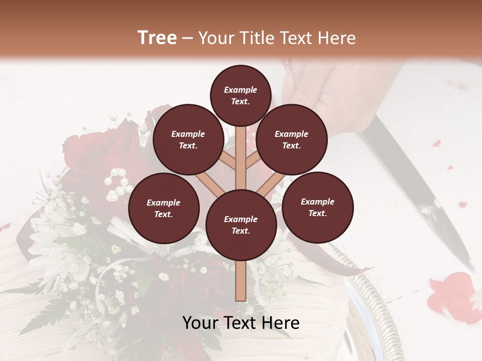 Cake Bouquet Man PowerPoint Template