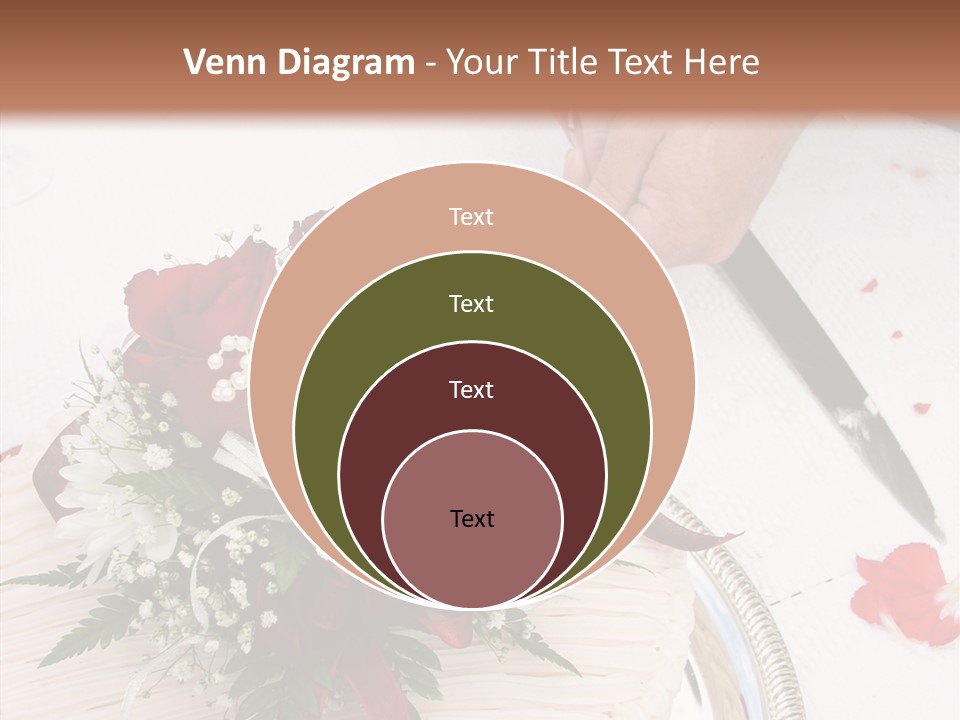 Cake Bouquet Man PowerPoint Template