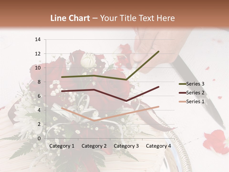 Cake Bouquet Man PowerPoint Template