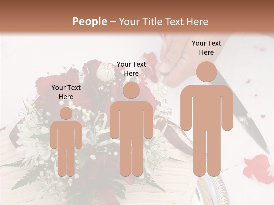 Cake Bouquet Man PowerPoint Template