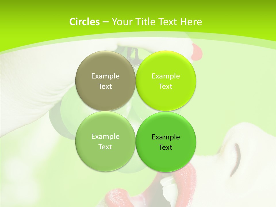 Girl People Eating PowerPoint Template