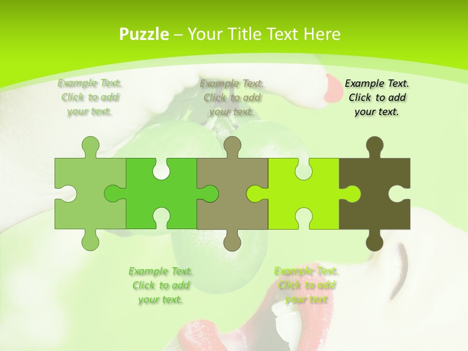 Girl People Eating PowerPoint Template