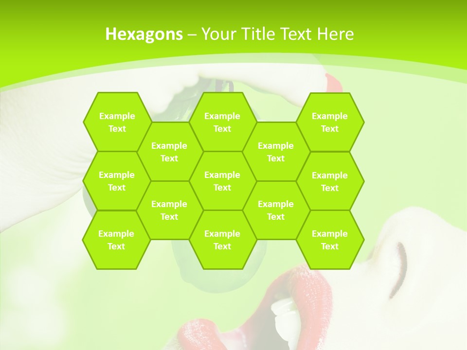 Girl People Eating PowerPoint Template