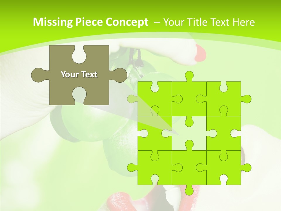 Girl People Eating PowerPoint Template