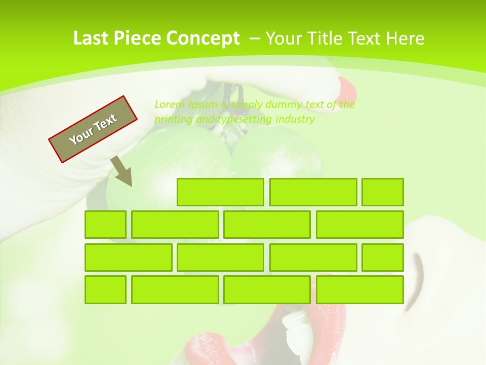 Girl People Eating PowerPoint Template