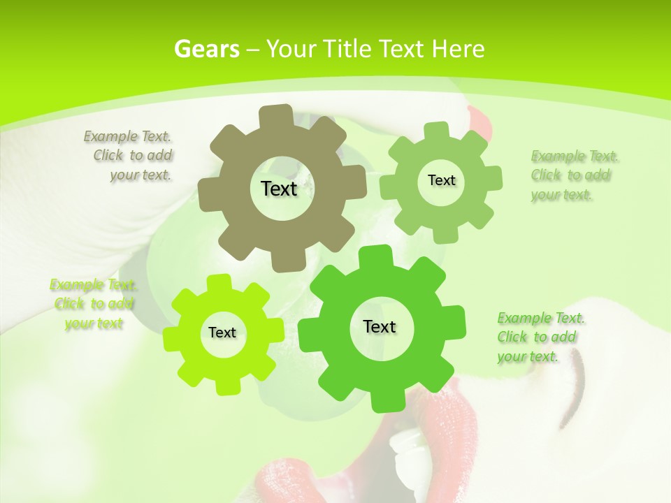 Girl People Eating PowerPoint Template