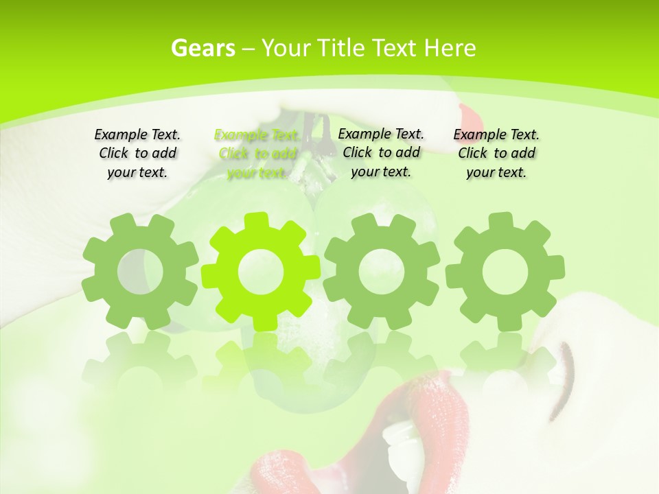 Girl People Eating PowerPoint Template