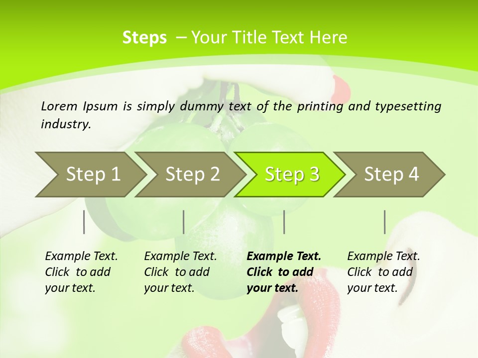 Girl People Eating PowerPoint Template
