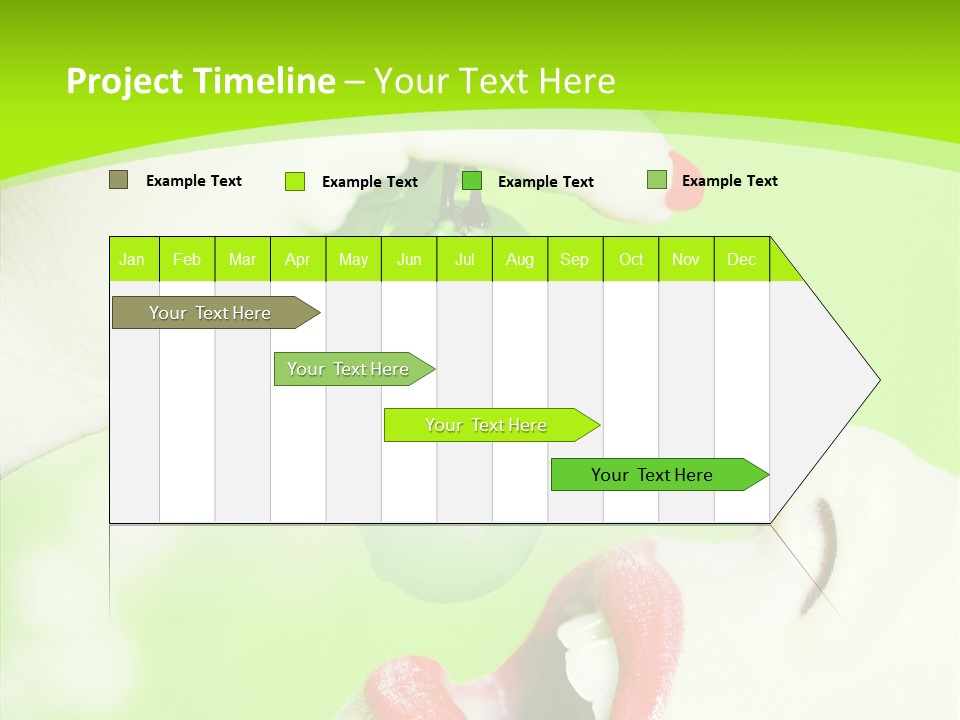 Girl People Eating PowerPoint Template