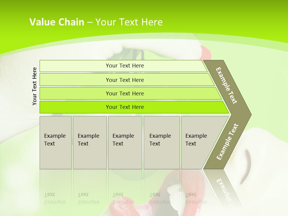 Girl People Eating PowerPoint Template