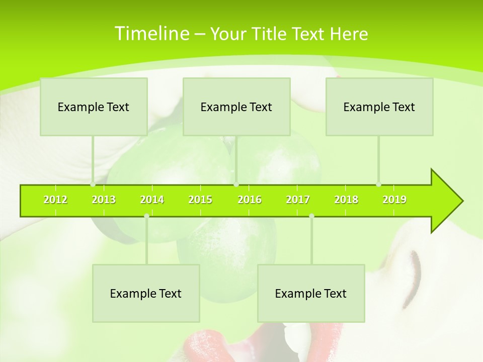 Girl People Eating PowerPoint Template