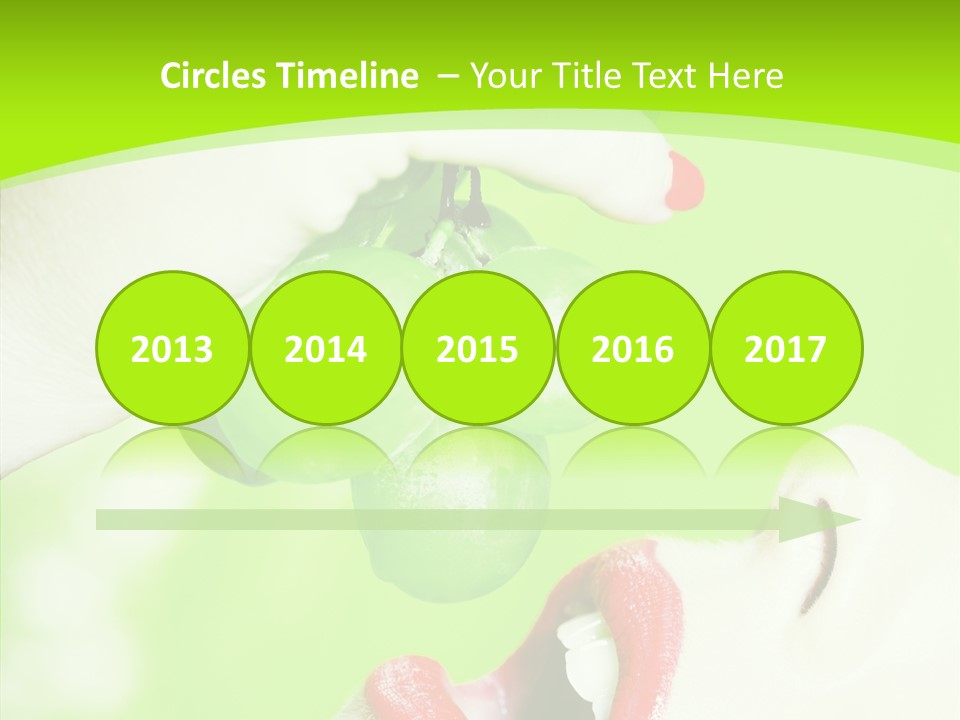 Girl People Eating PowerPoint Template