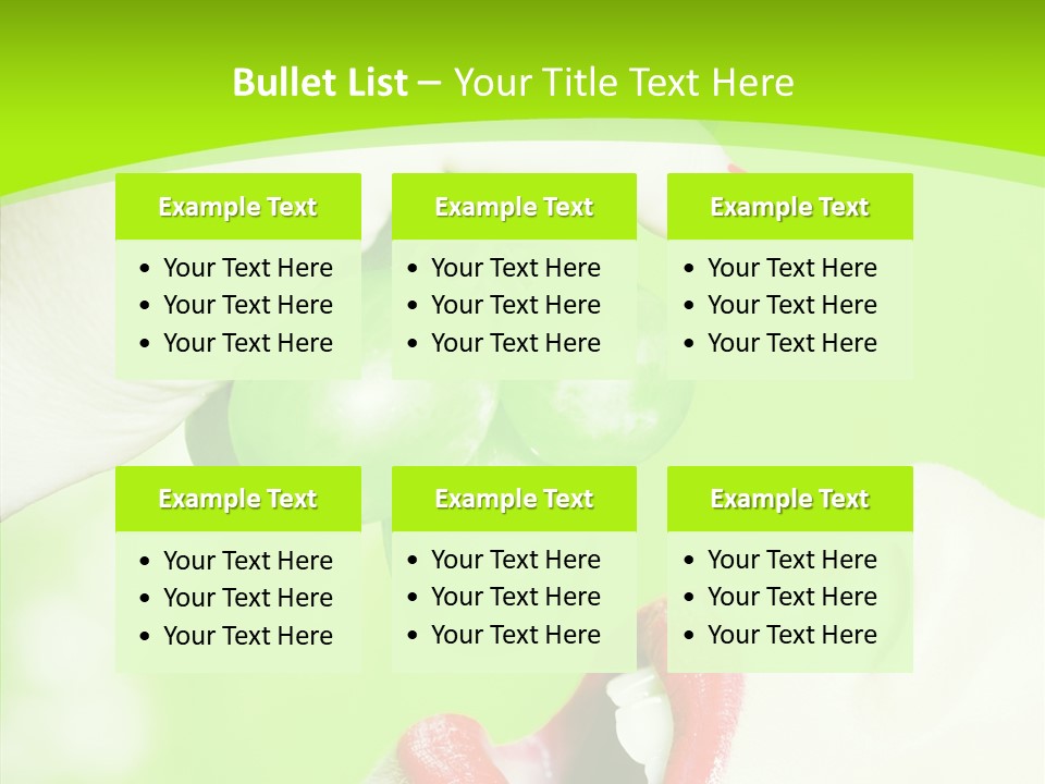 Girl People Eating PowerPoint Template