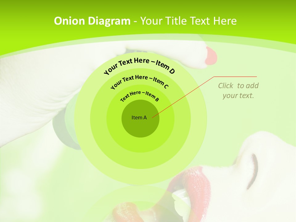 Girl People Eating PowerPoint Template