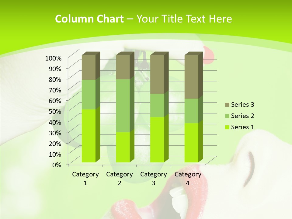 Girl People Eating PowerPoint Template