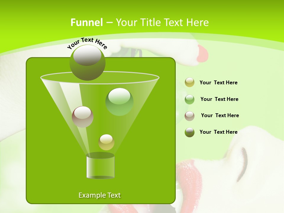 Girl People Eating PowerPoint Template