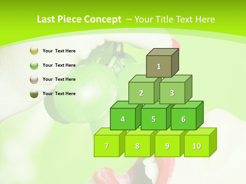 Girl People Eating PowerPoint Template