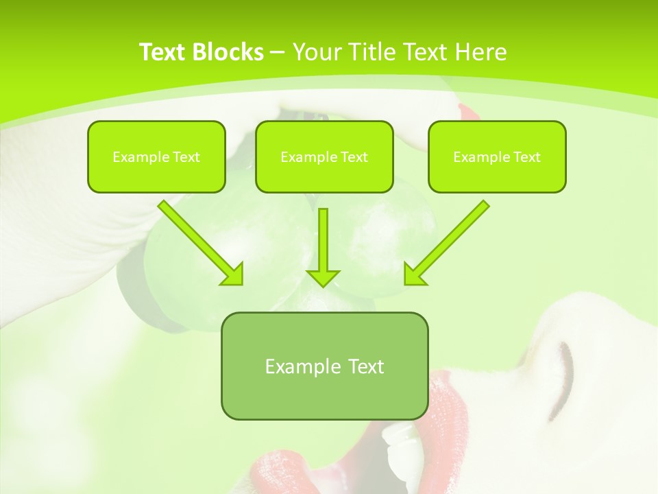 Girl People Eating PowerPoint Template