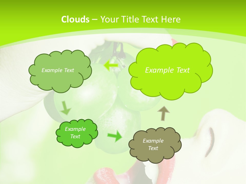 Girl People Eating PowerPoint Template