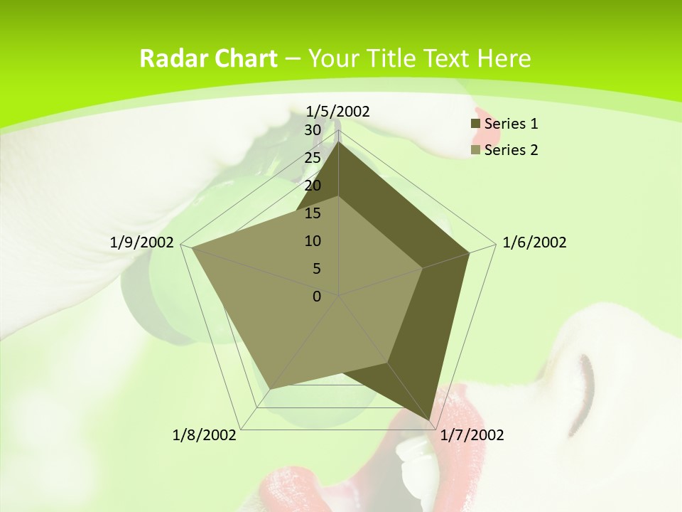 Girl People Eating PowerPoint Template