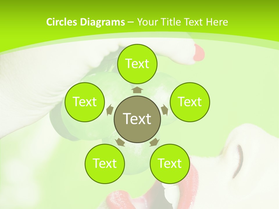 Girl People Eating PowerPoint Template