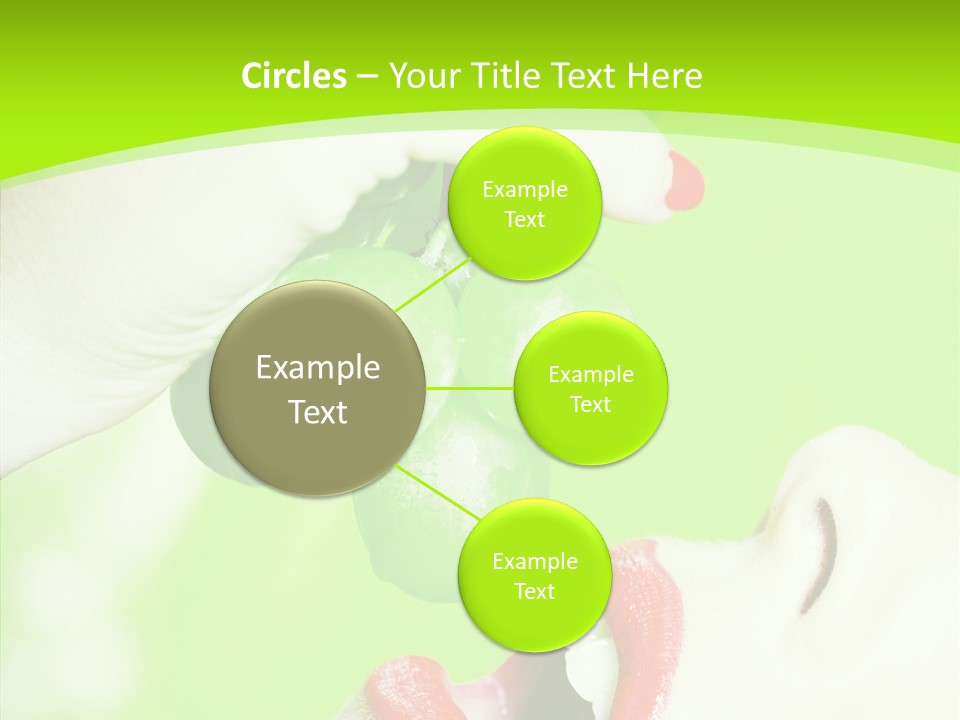 Girl People Eating PowerPoint Template