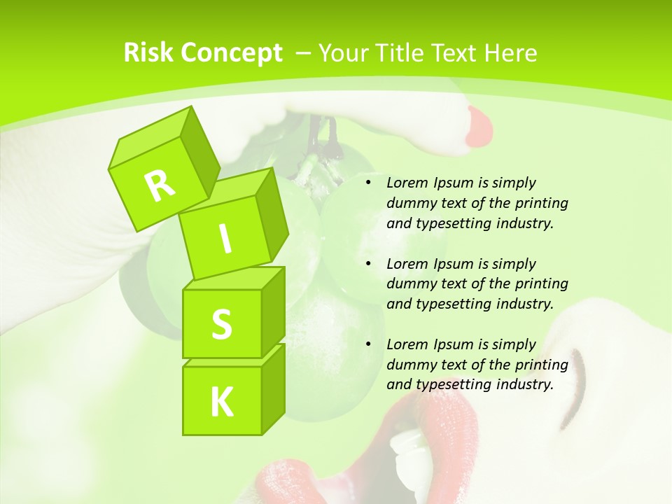 Girl People Eating PowerPoint Template