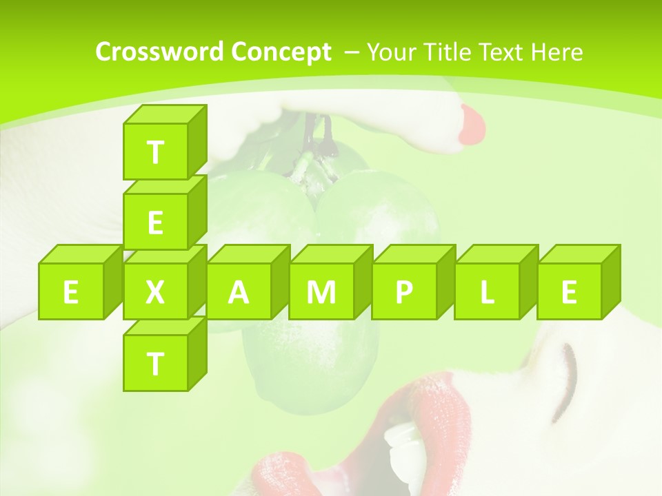 Girl People Eating PowerPoint Template