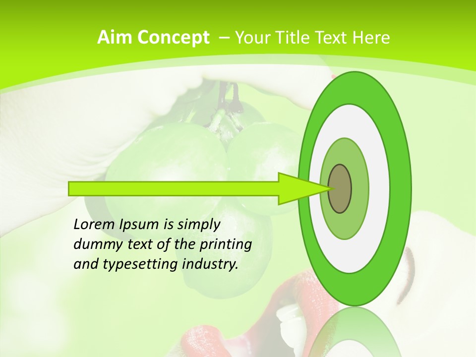 Girl People Eating PowerPoint Template