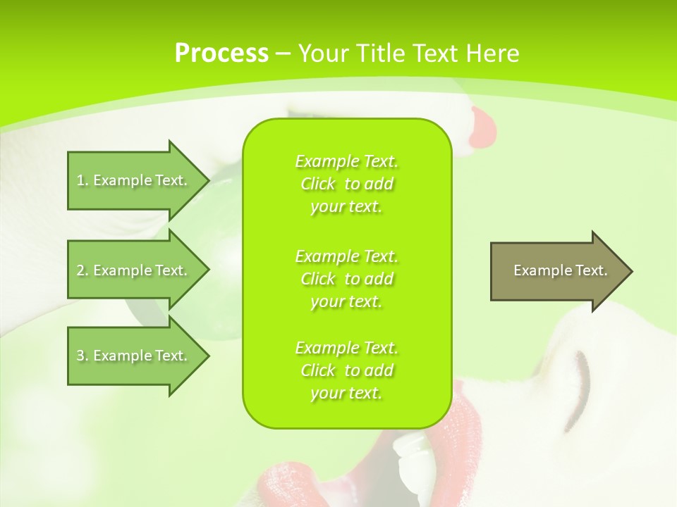Girl People Eating PowerPoint Template