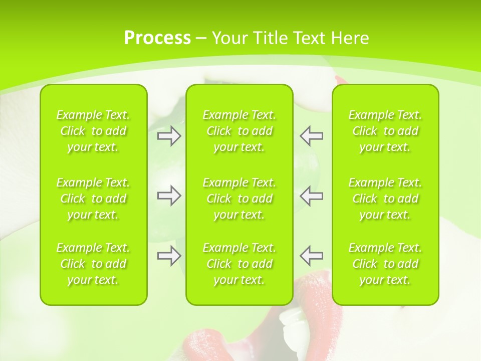 Girl People Eating PowerPoint Template