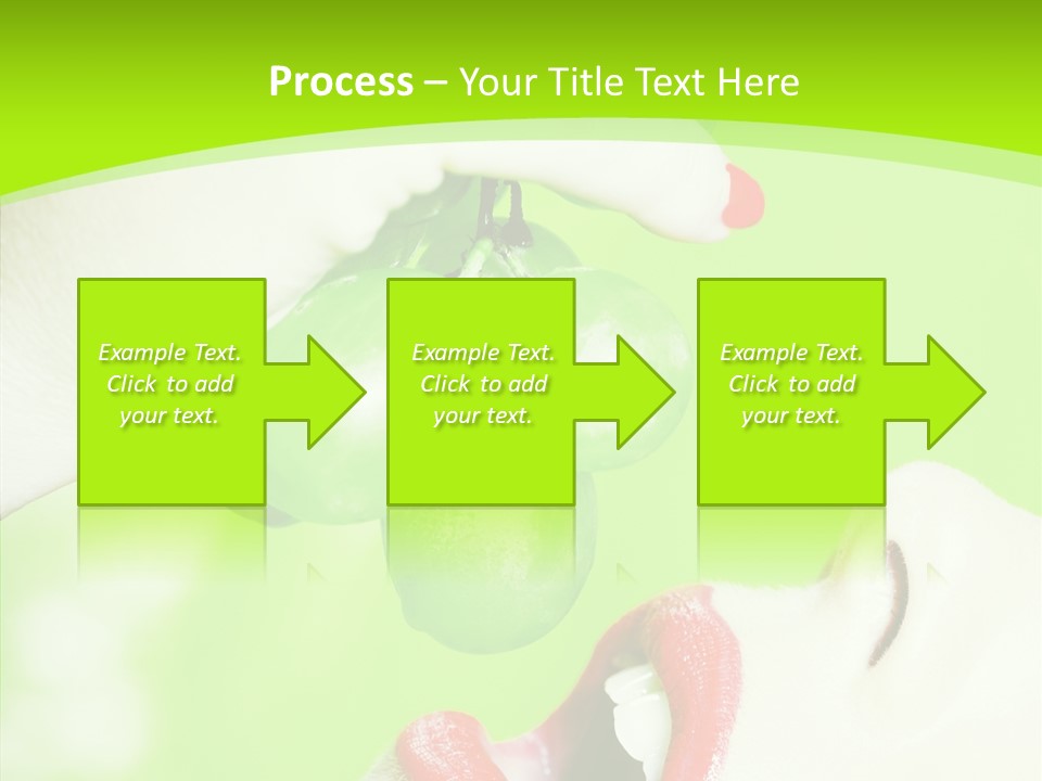 Girl People Eating PowerPoint Template