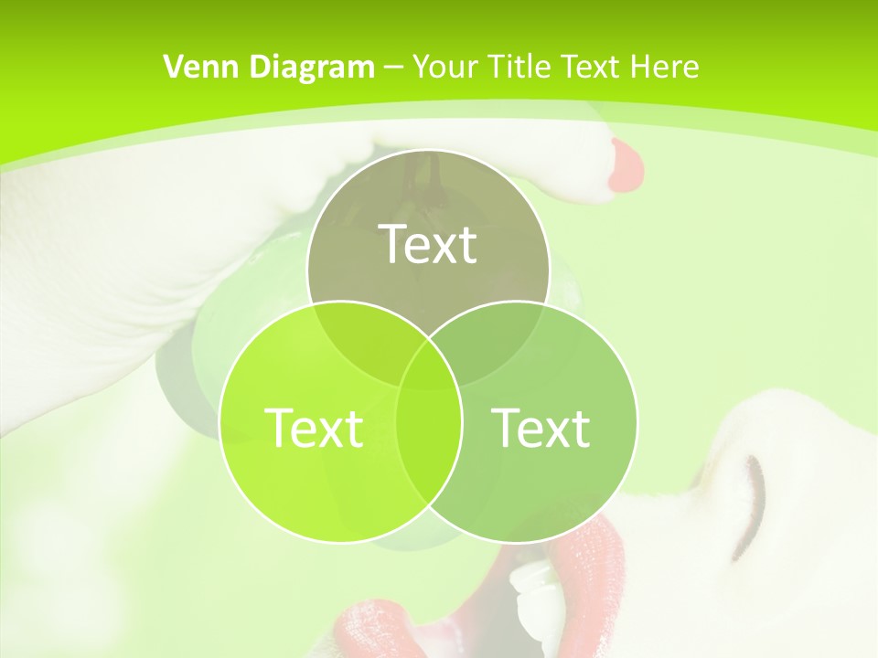 Girl People Eating PowerPoint Template