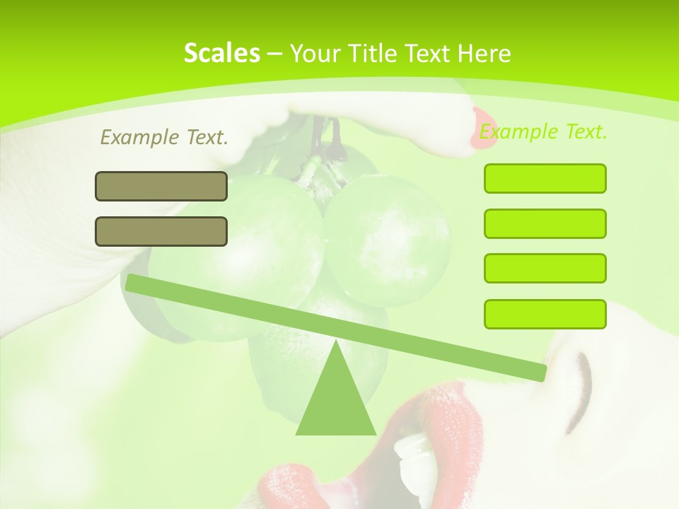 Girl People Eating PowerPoint Template