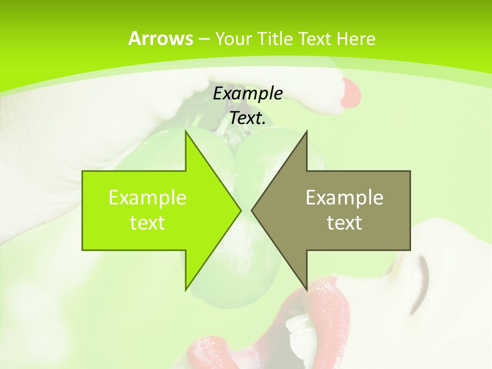 Girl People Eating PowerPoint Template