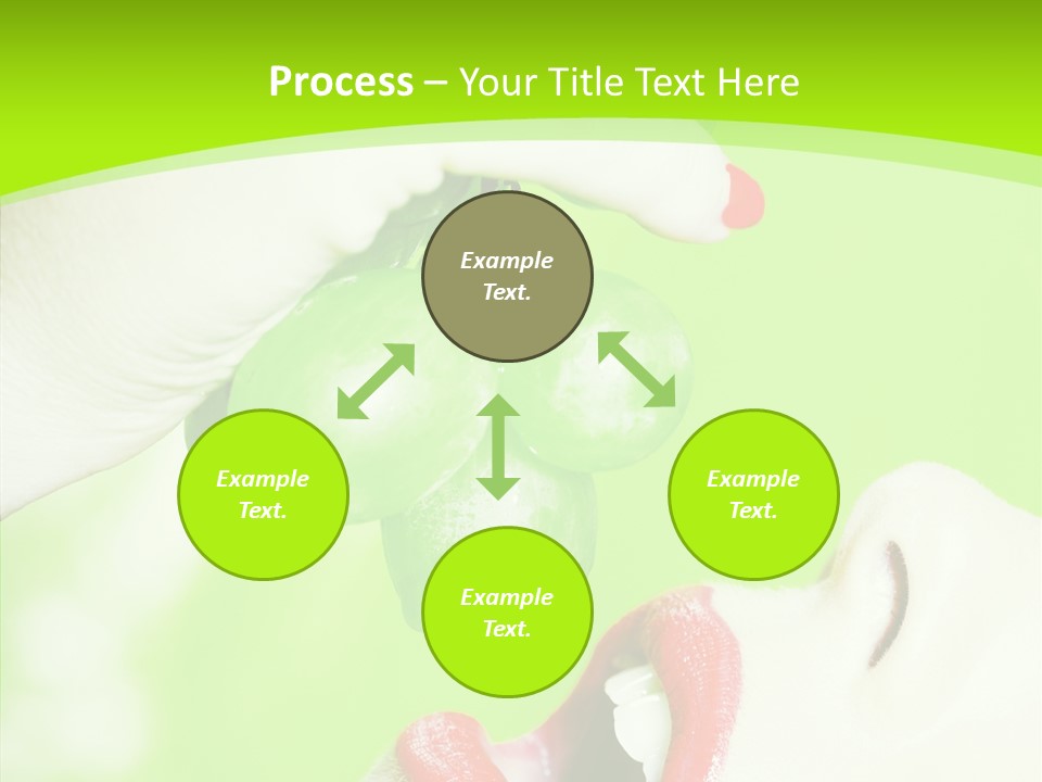 Girl People Eating PowerPoint Template