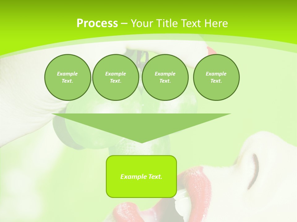 Girl People Eating PowerPoint Template